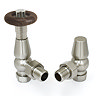 Chatsworth Traditional Satin Nickel Thermostatic Radiator Valve - Energy Saving