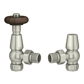 Chatsworth Traditional Satin Nickel Thermostatic Radiator Valve - Energy Saving