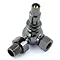 Amberley Thermostatic Corner Radiator Valves - Black Nickel Feature Large Image