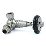 Amberley Thermostatic Corner Radiator Valves - Satin Nickel  Profile Large Image