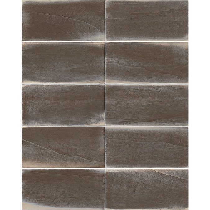 Amos Black Wood Effect Wall Tiles - 125 x 250mm  Profile Large Image