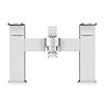 Amos Modern Bath Shower Mixer with Shower Kit - Chrome