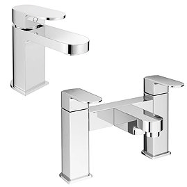 Amos Modern Tap Package (Bath + Basin Tap) Large Image