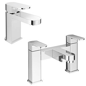 Amos Modern Tap Package (Bath + Basin Tap) Large Image