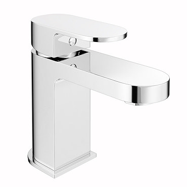 Amos Mono Basin Mixer Tap + Click Clack Waste  Profile Large Image