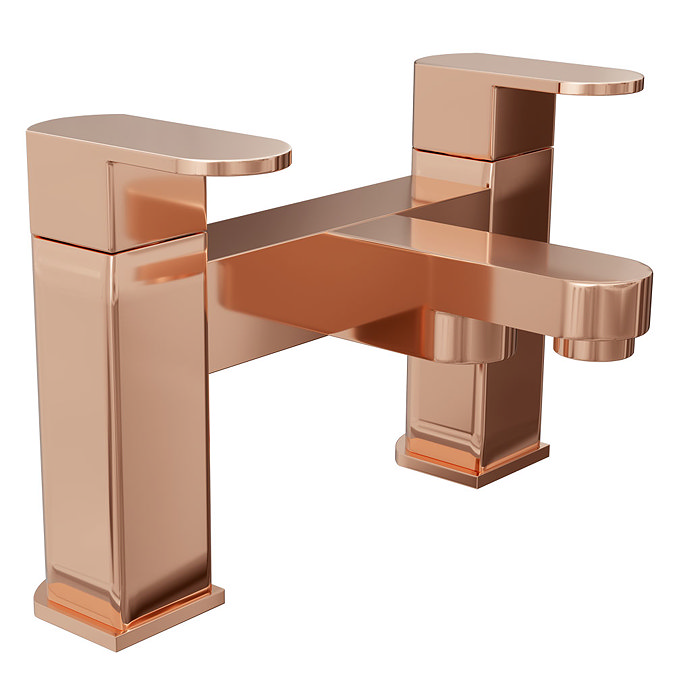 Amos Rose Gold Modern Bath Filler Large Image