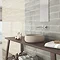 Amos White Wood Effect Wall Tiles - 125 x 250mm Feature Large Image