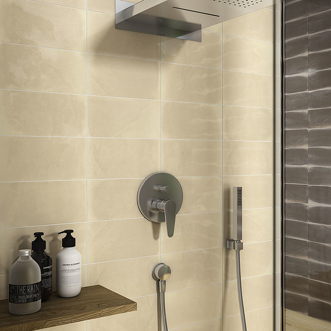 Amos White Wood Effect Wall Tiles - 125 x 250mm Standard Large Image