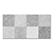 Andola Chequered Grey Stone Effect Wall Tiles - 250 x 500mm