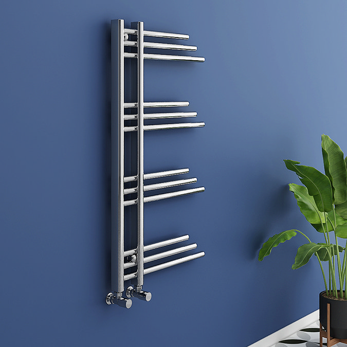 Angelo Designer Heated Towel Rail W500 x H900mm - Chrome  Profile Large Image