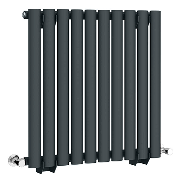 Anthracite Single Panel Horizontal Radiator W590 x H600