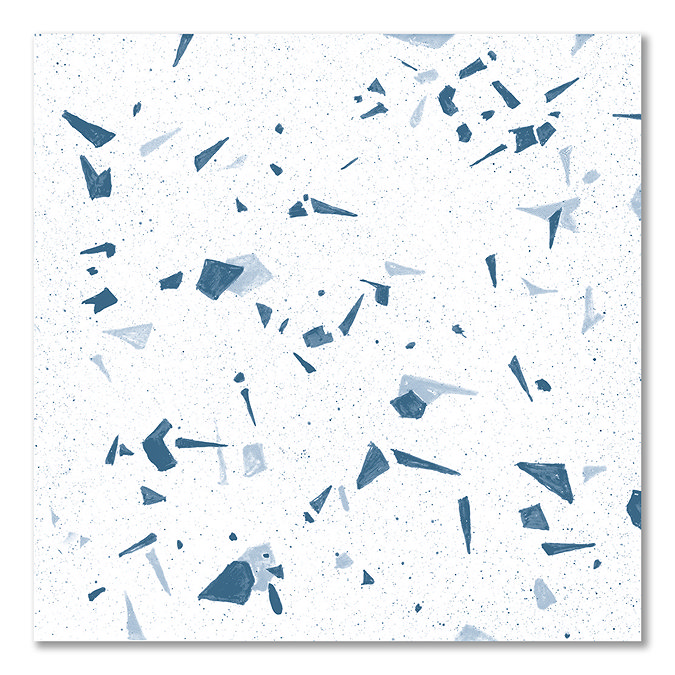Antonio Blue Terrazzo Effect Wall & Floor Tiles - 200 x 200mm