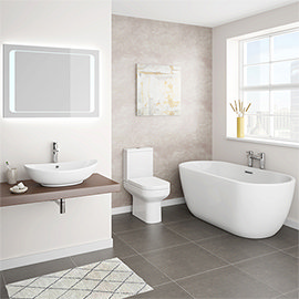 Antonio Double Ended Curved Free Standing Bath Suite Medium Image
