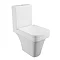 Anzio Square Close Coupled Toilet + Soft Close Seat  Feature Large Image