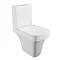 Anzio Square Close Coupled Toilet + Soft Close Seat Feature Large Image