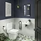 Anzio Square Close Coupled Toilet + Soft Close Seat Standard Large Image