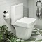 Anzio Square Close Coupled Toilet + Soft Close Seat Large Image