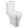Anzio Designer Square Comfort Height Toilet + Soft Close Seat Large Image