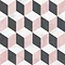 Apex Pink & Grey Matt Wall & Floor Tiles - 331 x 331mm  Profile Large Image