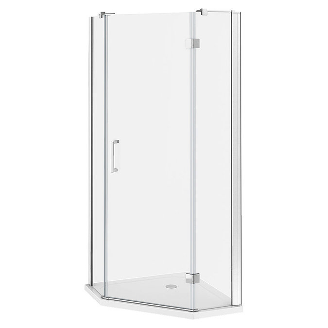 Apollo 1100x1100mm Frameless Diamond Enclosure (Inc. Tray + Waste)  Profile Large Image