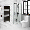 Apollo 700mm Frameless Hinged Shower Door Large Image