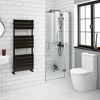Apollo 800mm Frameless Hinged Shower Door Large Image