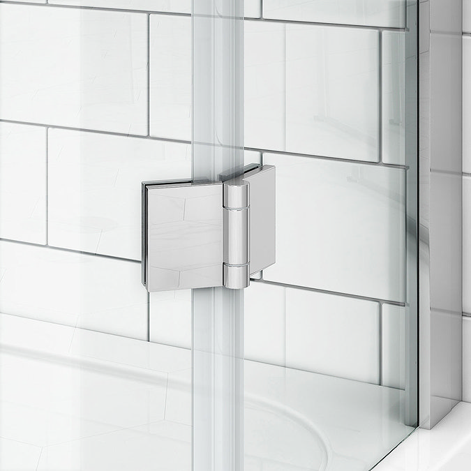 Apollo 900x900mm Frameless Diamond Enclosure (Inc. Tray + Waste)  In Bathroom Large Image