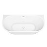 Apollo Back To Wall Modern Curved Bath (1700 x 800mm)  additional Large Image