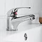 Apollo Contemporary Basin and Bath Shower Mixer Taps - Chrome  Feature Large Image