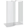 Apollo Curved Frameless Walk-In Enclosure (Inc. Tray + Waste)  Feature Large Image