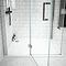 Apollo Frameless LH Hinged Door Rectangular Enclosure  In Bathroom Large Image