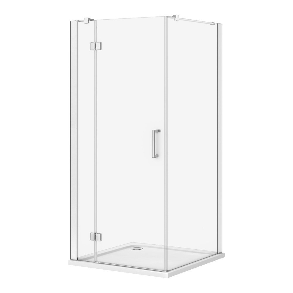 Apollo Frameless Hinged Door Square Enclosure - L/H Opening