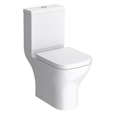 Apollo Modern Short Projection Toilet Inc. Soft Close Seat Profile Large Image