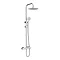 Apollo Modern Thermostatic Shower - Chrome | Victorian Plumbing UK