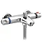 Apollo Wall Mounted Thermostatic Bath Shower Mixer + Slider Rail Kit  Profile Large Image