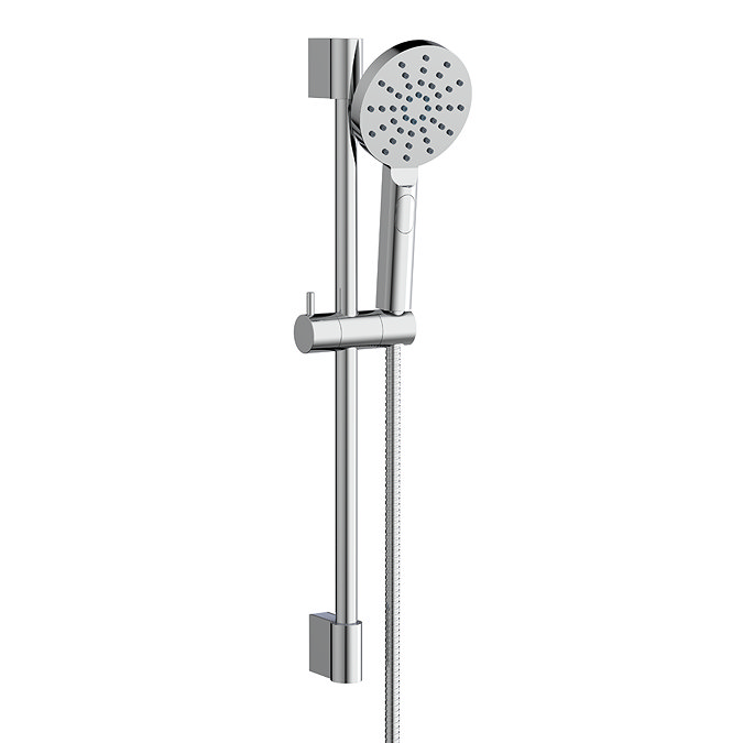 Apollo Wall Mounted Thermostatic Bath Shower Mixer with 3-Spray Slide Rail Kit