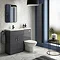 Apollo2 1100mm Gloss Grey Combination Furniture Pack (Excludes Pan + Cistern) Large Image