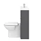 Apollo2 1100mm Gloss Grey Slimline Combination Furniture Pack (Excludes Pan + Cistern)  additional L