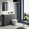 Apollo2 1100mm Gloss Grey Slimline Combination Furniture Pack (Excludes Pan + Cistern) Large Image