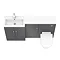 Apollo2 1500mm Gloss Grey Combination Furniture Pack (Excludes Pan + Cistern)  Standard Large Image