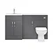 Apollo2 1500mm Gloss Grey Combination Furniture Pack (Excludes Pan + Cistern)  In Bathroom Large Ima