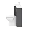 Apollo2 1500mm Gloss Grey Combination Furniture Pack (Excludes Pan + Cistern)  additional Large Imag