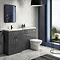 Apollo2 1500mm Gloss Grey Combination Furniture Pack (Excludes Pan + Cistern) Large Image