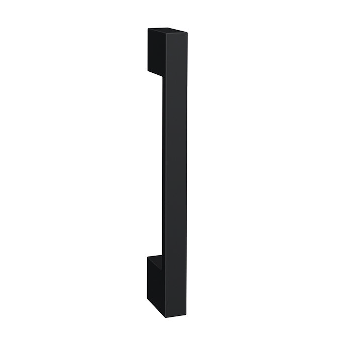 Apollo2 400mm Gloss Grey Tall Wall Hung Unit w. Matt Black Handle Profile Large Image