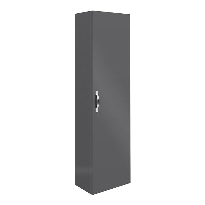 Apollo2 400mm Gloss Grey Tall Wall Hung Unit Large Image