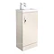 Apollo2 405mm Gloss Cashmere Compact Floor Standing Vanity Unit Large Image