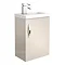 Apollo2 405mm Gloss Cashmere Compact Wall Hung Vanity Unit Large Image