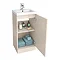 Apollo2 405mm Gloss Cashmere Floor Standing Vanity Unit  Feature Large Image