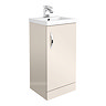Apollo2 405mm Gloss Cashmere Floor Standing Vanity Unit Large Image
