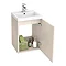 Apollo2 405mm Gloss Cashmere Wall Hung Vanity Unit  Feature Large Image